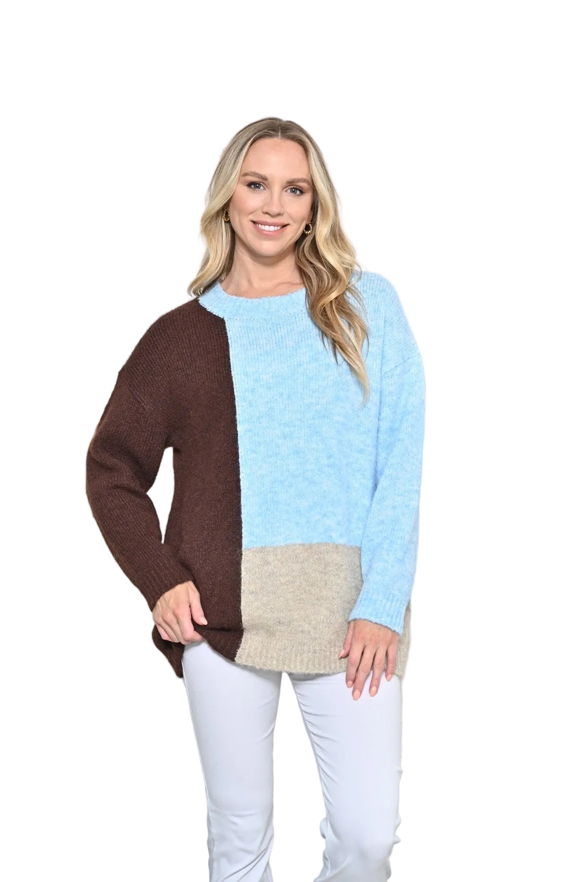 Panel Jumper Chocolate Blue Jackets New u Collection SM(6-10)