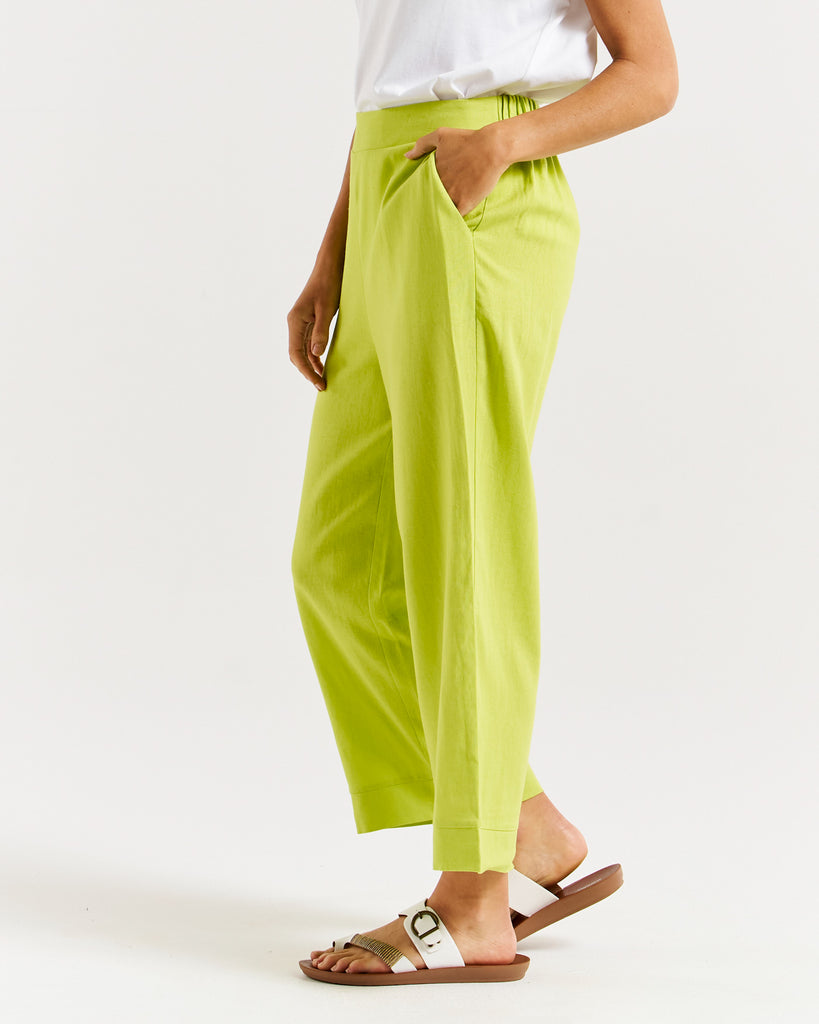 Parker Pant Lime Green Bottoms Betty Basics   