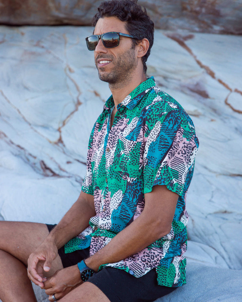 Patchy Mens Rayon Shirt Mens Tops Skumi