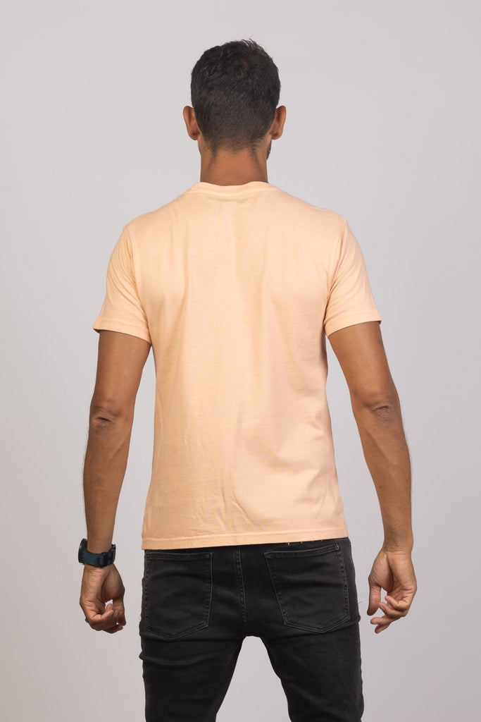 Peach Organic Cotton T Shirt Mens Tops Skumi
