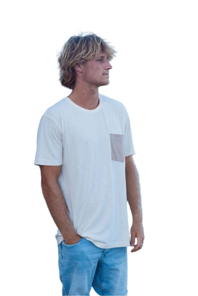 Ivory Hemp Organic Cotton Mens T Shirt Mens Tops Skumi S