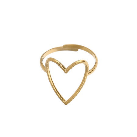 Heart Open Ring Gold Earrings Sun Accessories
