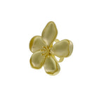 Brushed Flower Ring Gold Earrings Sun Accessories