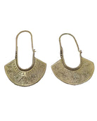 Tribal Brass Earrings Earrings Ombak