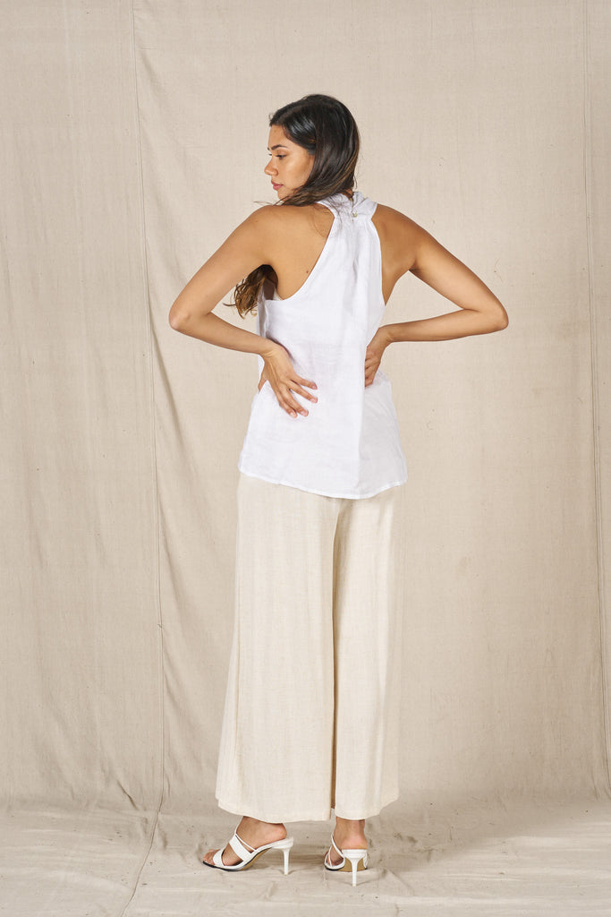 Talita Crossover Top White - Global Free Style