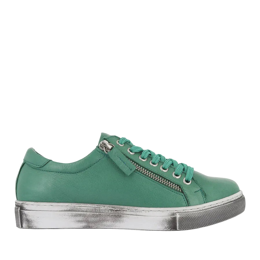 Twin Green Leather Shoes Shoes Rilassare 36
