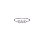 Silver Triple Pearl Dainty Ring Rings Tiger Tree