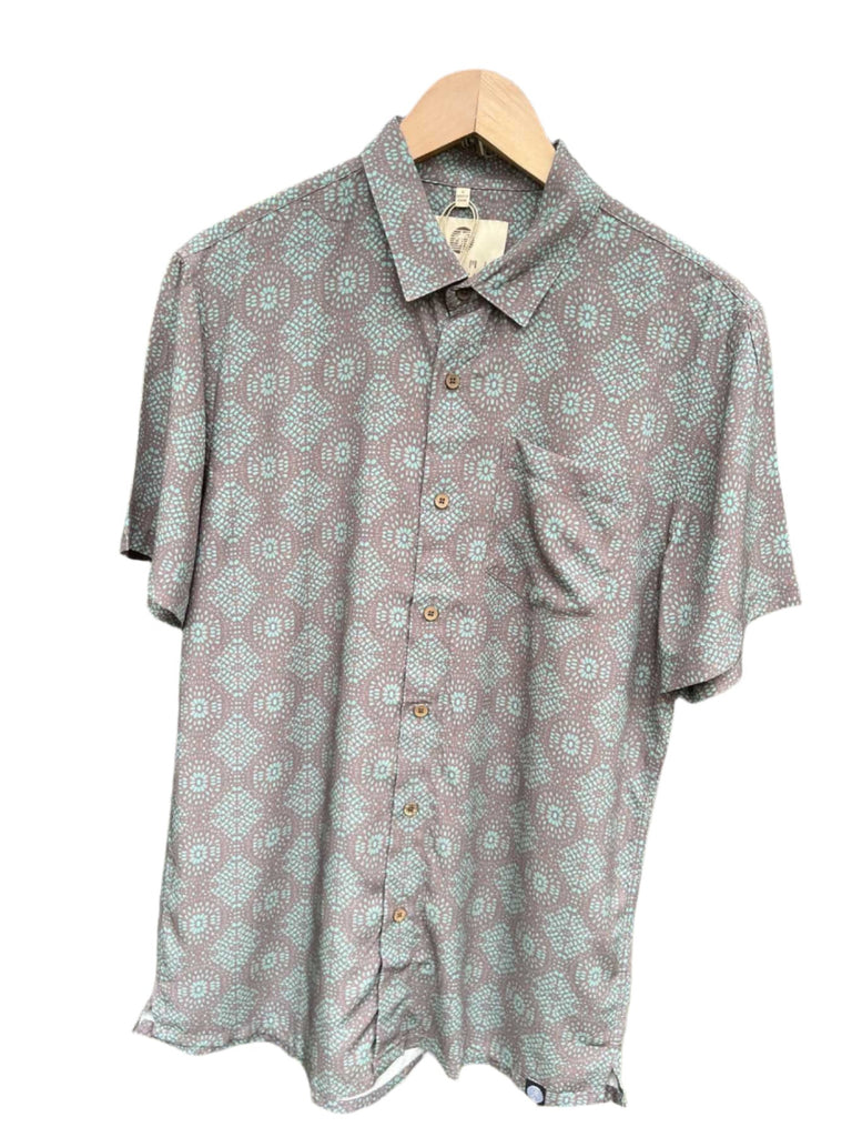 Rep Tiles : Aqua Green Mens Shirt Mens Tops Skumi M