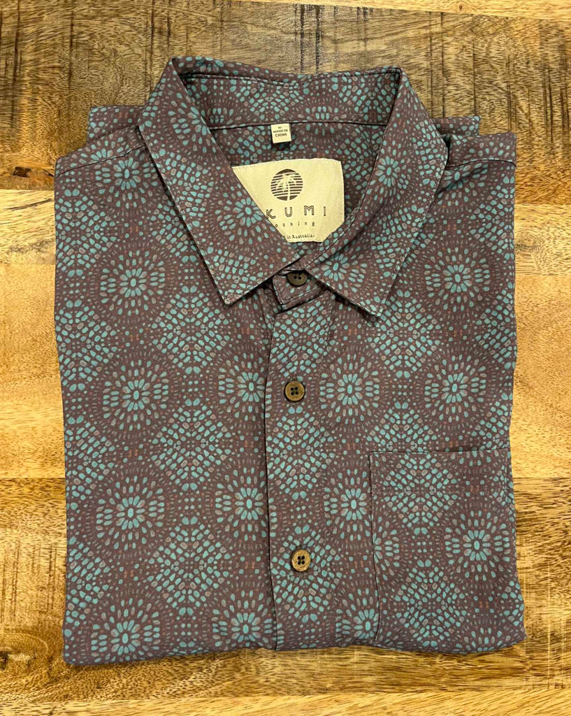 Rep Tiles : Aqua Green Mens Shirt Mens Tops Skumi