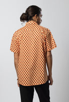 Retro Flame Cotton Mens Shirt - Global Free Style