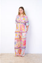 Rhea Pant Pink Print Dresses Boho