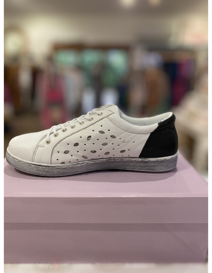 Rilassare Talpan Shoe White & Black Shoes Rilassare   