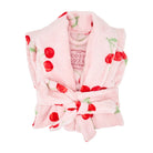 Kids Bath Robe Cosy Luxe Velvet Cherry Body Annabel Trends
