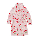 Kids Bath Robe Cosy Luxe Velvet Cherry Body Annabel Trends