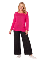 Rosa Pink knit Jumper Long Sleeve Tops La Strada S(8-10)