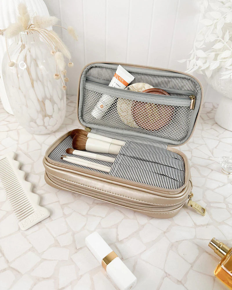 Rosie Makeup Case Champagne Bags and Purses Louenhide   