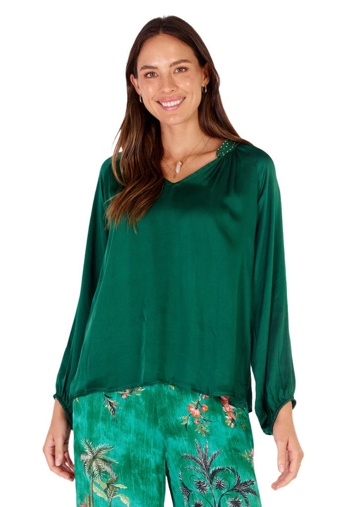 Marigold Shirt Green Tops Ruby Yaya XS(6)  