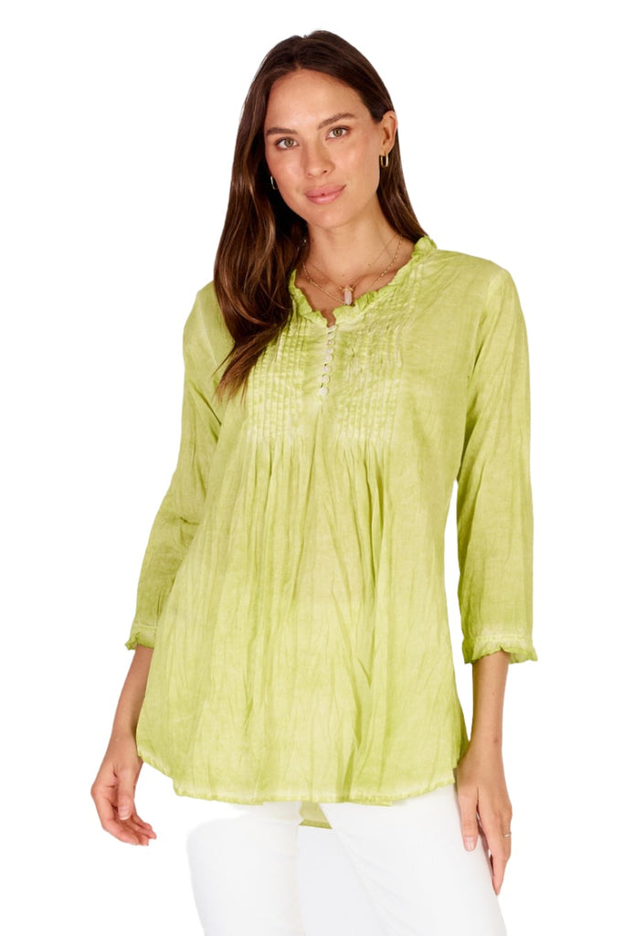 Sunrise Shirt Lime Tops Ruby Yaya XS(6)  