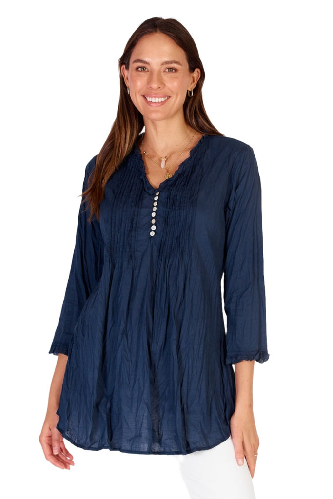 Sunrise Shirt Navy Tops Ruby Yaya XS(6)  