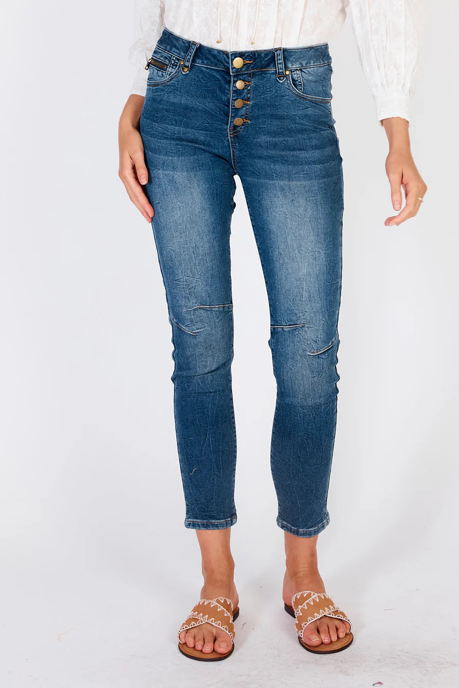 Rubyyaya Norma Jeans Denim Blue Bottoms Ruby Yaya