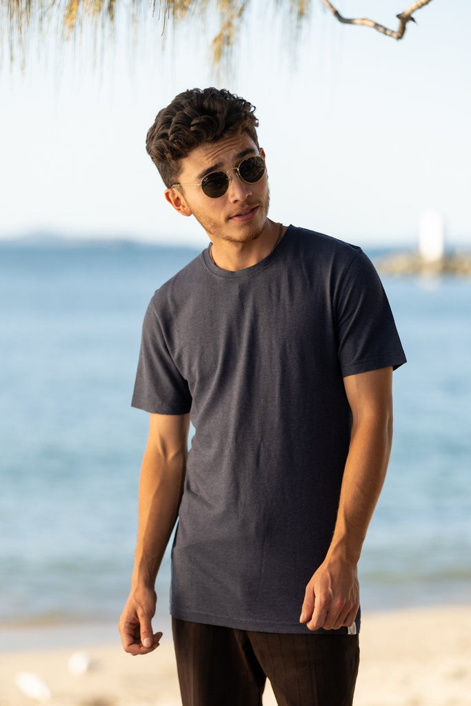 Navy Rust : Hemp/Organic Cotton Mens Tops Skumi XXL  