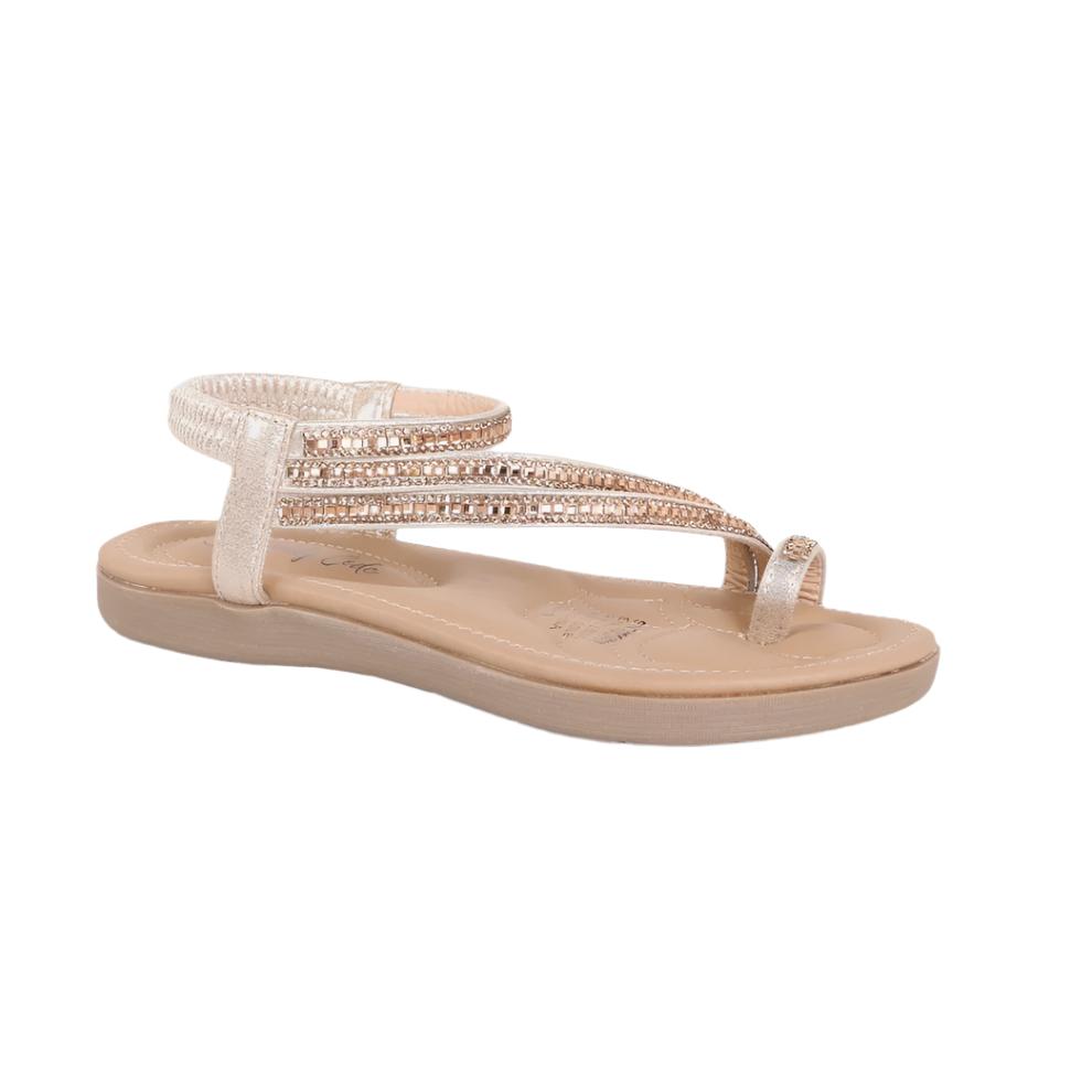 Snazzy Sandals Gold Shoes Candy Code 36(5)  