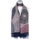 Scarf SC0123-1 NAVY Scarves and Sarongs Ivys