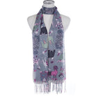 Scarf SC1267 GREY Scarves and Sarongs Ivys