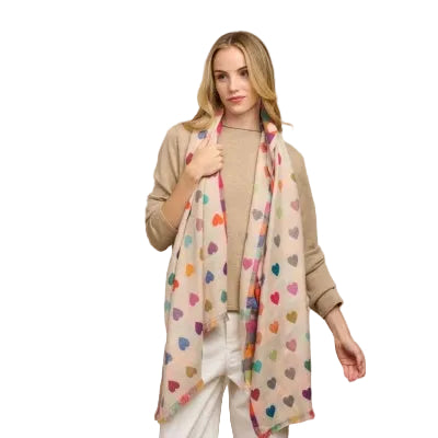 Cream Romance Scarf Scarves and Sarongs Tiger Tree