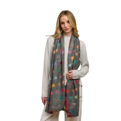 Grey Romance Scarf Scarves and Sarongs Tiger Tree