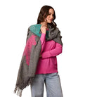 Black Check Zebra Pop Scarf Scarves and Sarongs Tiger Tree