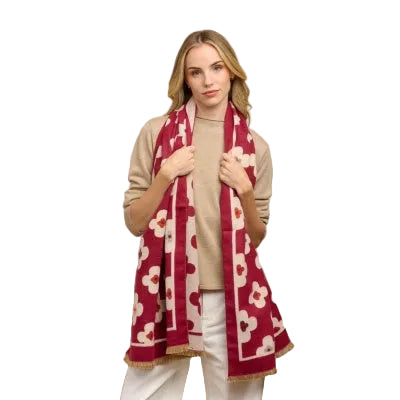 Cherry Autumn Flower Scarf Scarves and Sarongs Tiger Tree