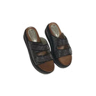 Skyler Leather Slides Black Shoes Ameise 36
