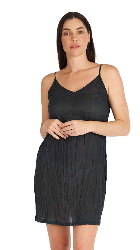 Slip Dress Ink Black Dresses Ruby Yaya XS(6)