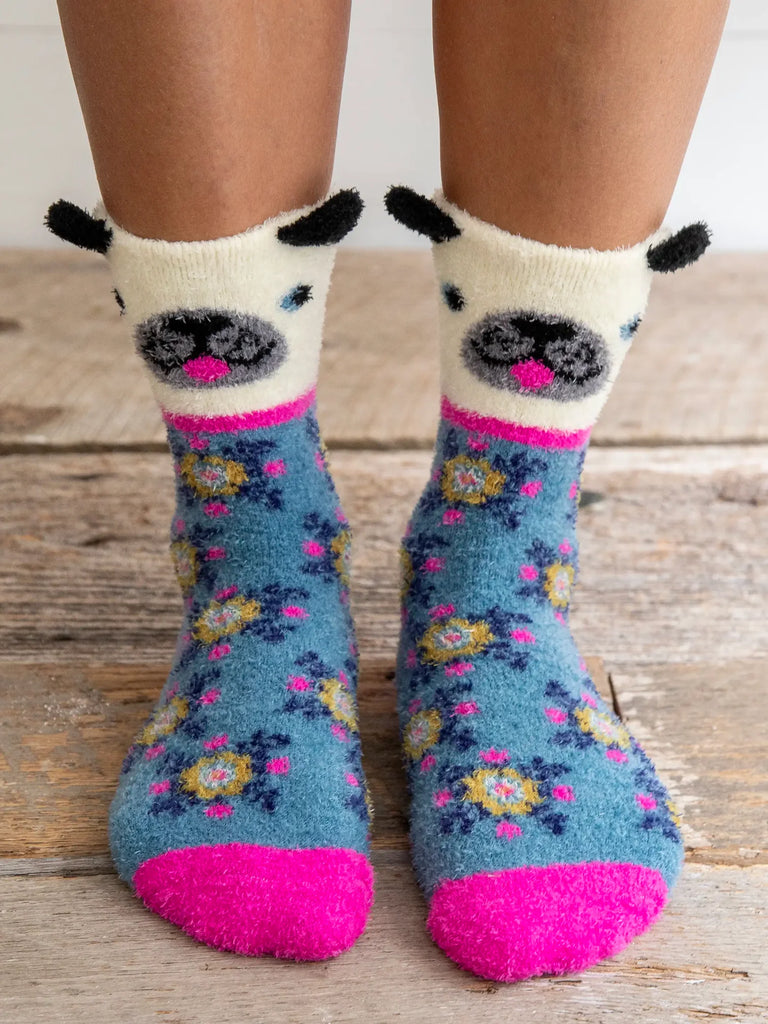 Natural Life Cozy Sock Cream Cat Socks Natural Life   