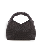 Solene Woven Handle Bag Chocolate Bags and Purses Billini