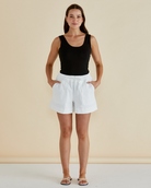 Emma Scoop Tank Black Tops Betty Basics