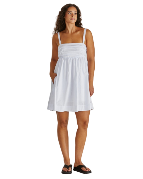 Laurie Empire Line Mini Dress White Dresses Sass Clothing 8