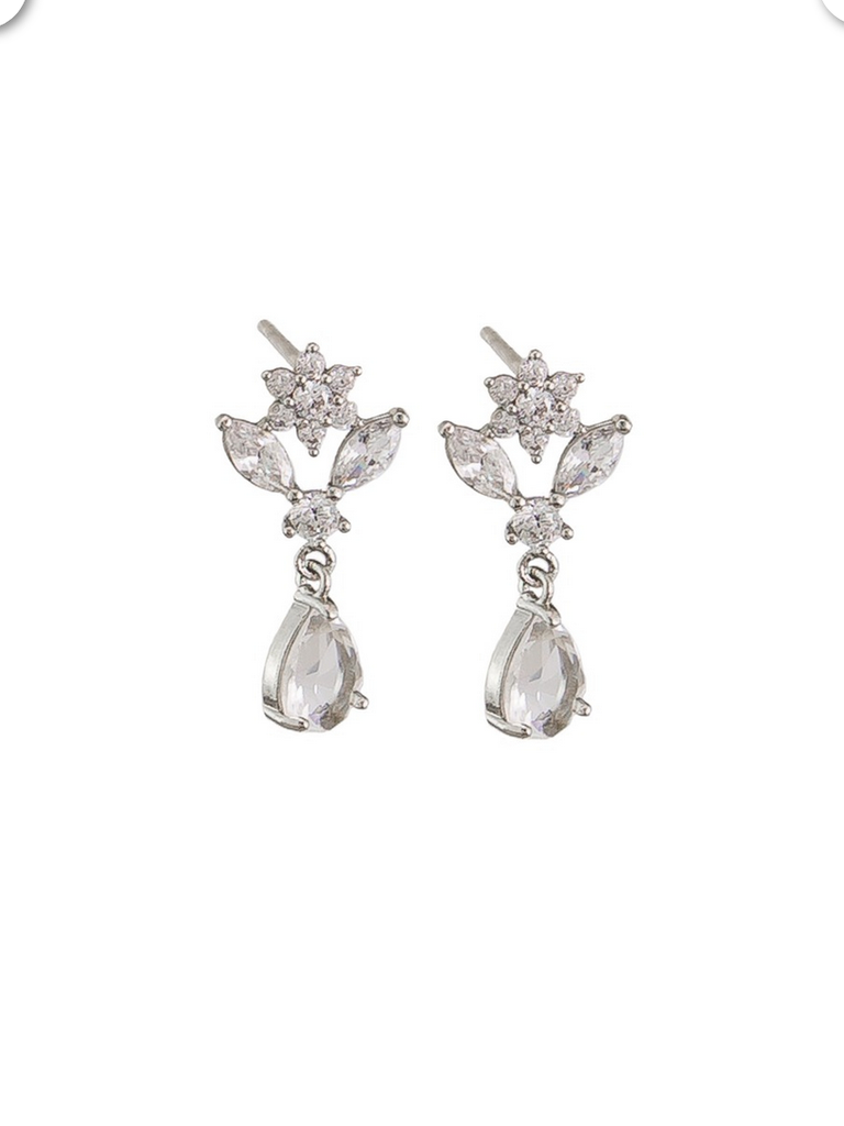 Silver Crystal Sera Earrings Earrings Tiger Tree