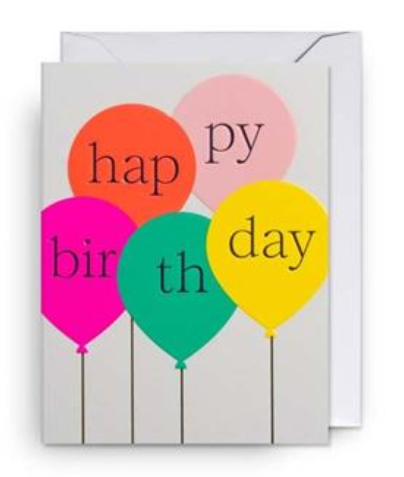 Happy Birthday Colourful Balloons Cards and Wrap Waterlyn
