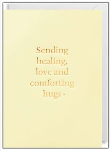 Sending Healing Love and Comforting Hugs Cards and Wrap Waterlyn