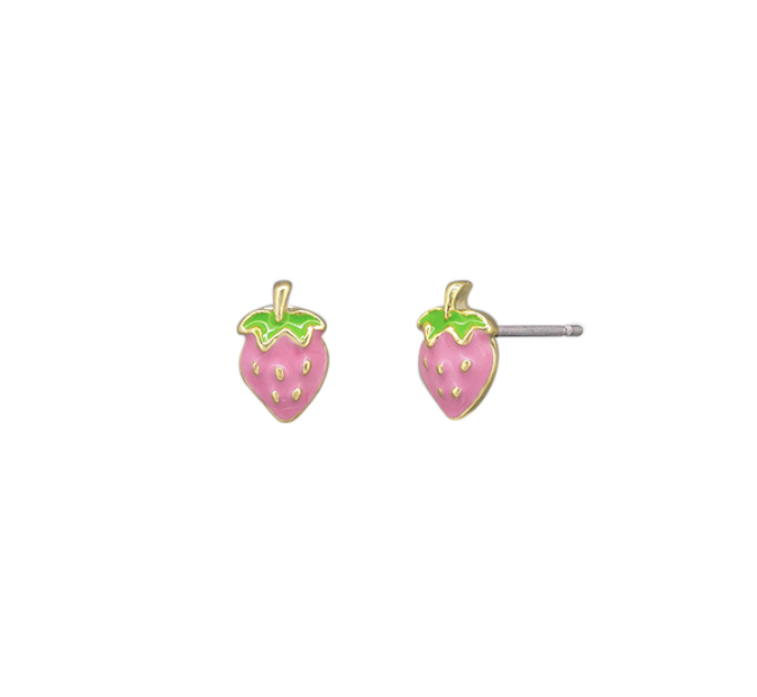 Pink Berry Studs Earrings Earrings Tiger Tree