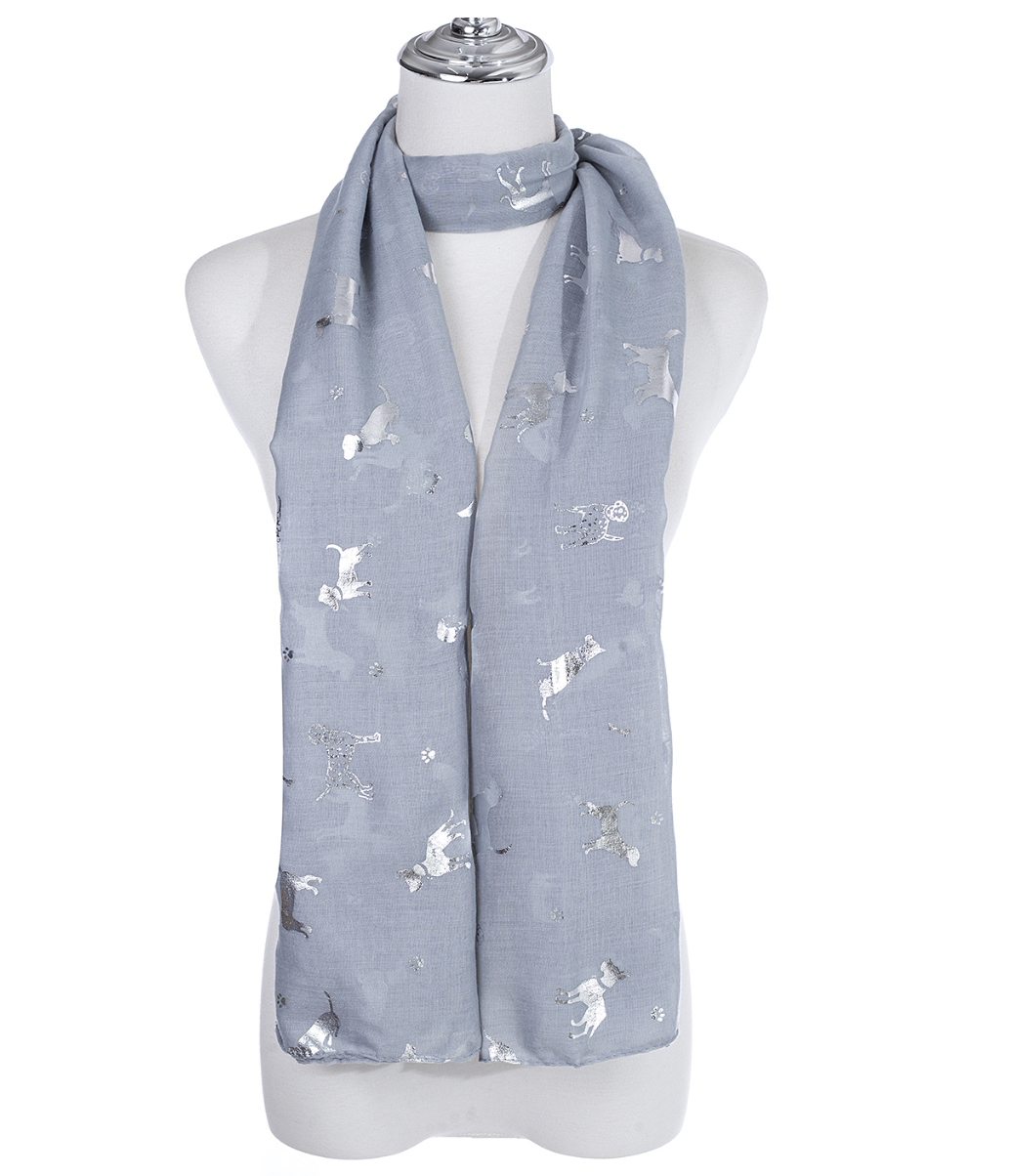 Scarf SC1876 GREY Scarves and Sarongs Ivys