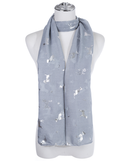 Scarf SC1876 GREY Scarves and Sarongs Ivys