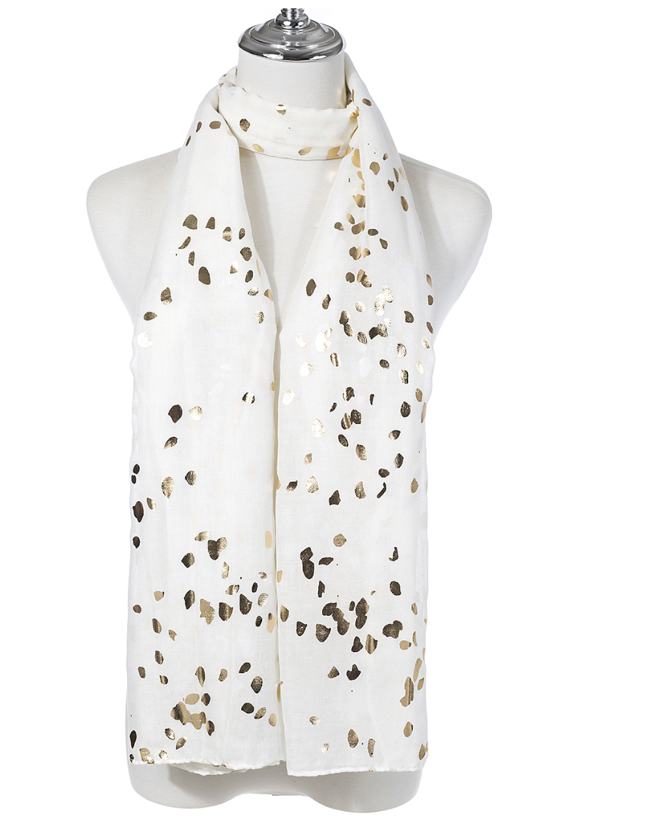 Scarf SC1965 CREAM Scarves and Sarongs Ivys