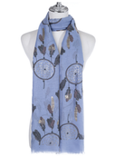 Scarf SC1503 BLUE Scarves and Sarongs Ivys
