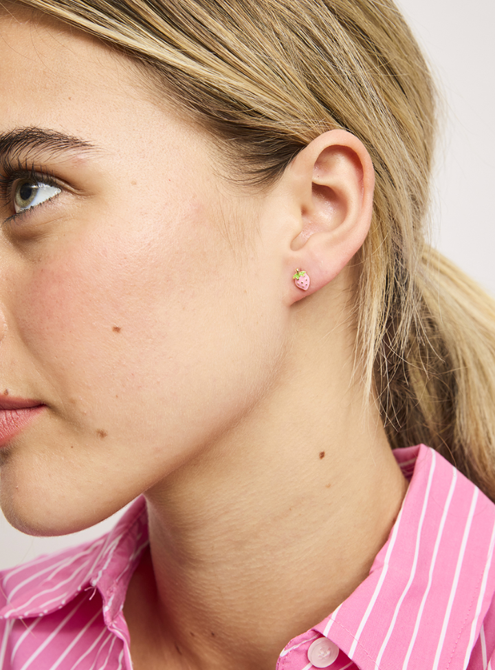 Pink Berry Studs Earrings Earrings Tiger Tree