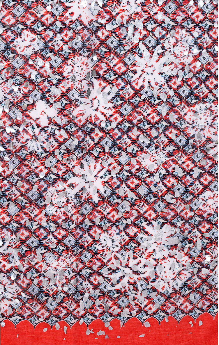 Scarf SC1937 RED Scarves and Sarongs Ivys