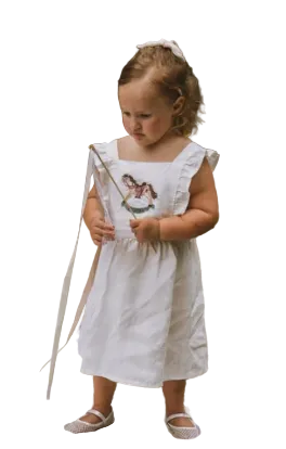 Giddy Up Linen Dress Kids Dresses Jollou 0Y