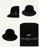 Cassie Womens Short Brim Black Hats & Millinery Kooringal
